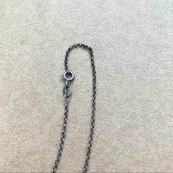 Vintage Sterling Handcrafted Malachite Necklace - Picture 8 of 12